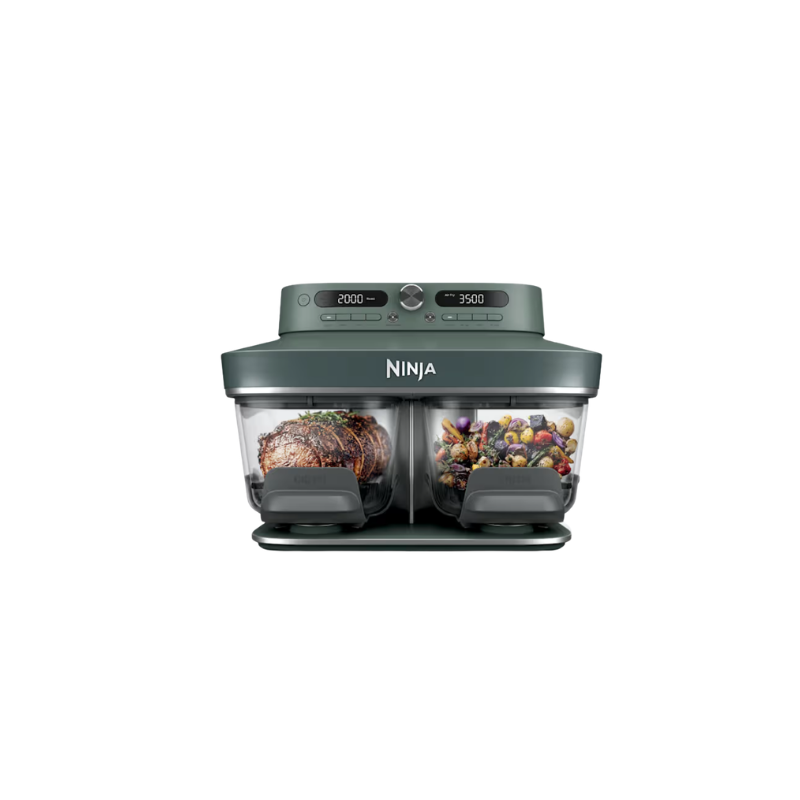 Ninja Crispi® DualZone™ Glass Countertop Air Fryer – Cyberspace